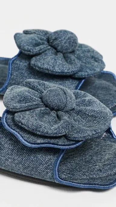Marc Jacobs The Daisy Sandals Medium Wash Indigo | Thumbnail 6