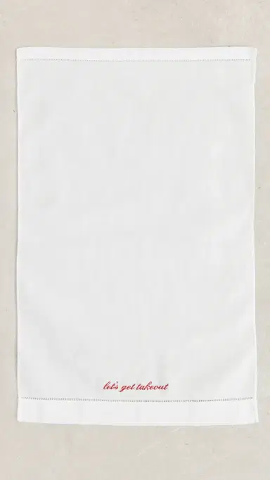 Abbode Let's Get Takeout Tea Towel | Thumbnail 4