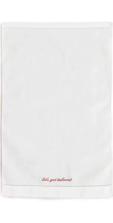 Abbode Let's Get Takeout Tea Towel | Thumbnail 1