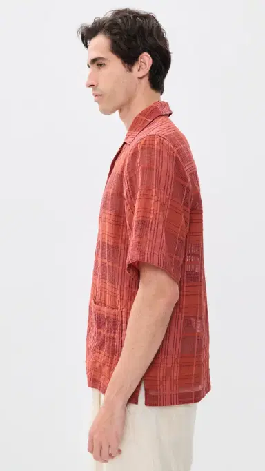 NN07 Ben Check Camp Shirt Sienna Heat M | Thumbnail 4
