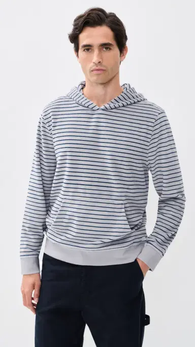 Fair Harbor x Foot Joy Ravello Terry Hoodie Nautical Stripe | Thumbnail 2