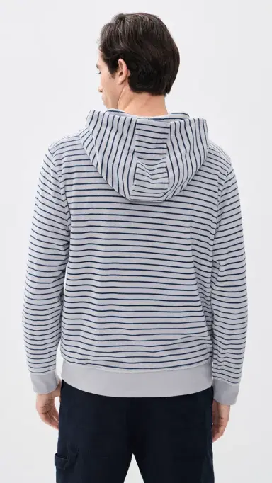 Fair Harbor x Foot Joy Ravello Terry Hoodie Nautical Stripe | Thumbnail 3