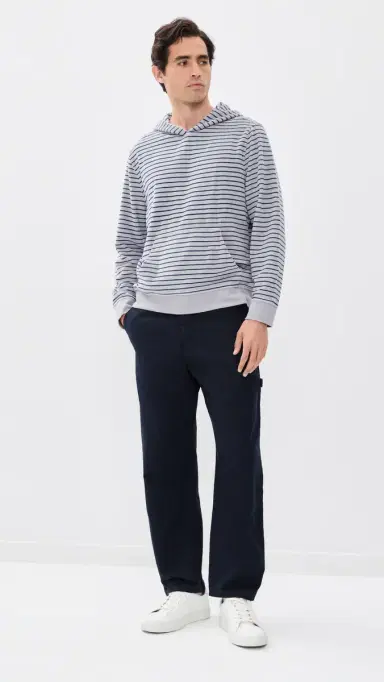 Fair Harbor x Foot Joy Ravello Terry Hoodie Nautical Stripe | Thumbnail 5