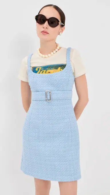 Marc Jacobs Tweed Dress Blue Mist | Thumbnail 2 Marc Jacobs Tweed Dress Blue Mist | Thumbnail 2