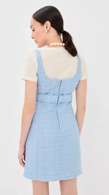 Marc Jacobs Tweed Dress Blue Mist | Thumbnail 3 Marc Jacobs Tweed Dress Blue Mist | Thumbnail 3