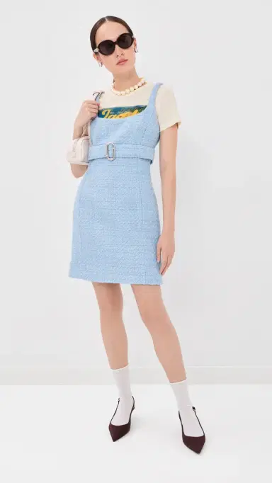 Marc Jacobs Tweed Dress Blue Mist | Thumbnail 5 Marc Jacobs Tweed Dress Blue Mist | Thumbnail 5