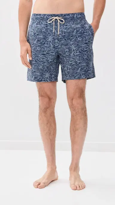 Fair Harbor x Foot Joy Bayberry Swim Trunks 7 Tropical Course S | Thumbnail 2