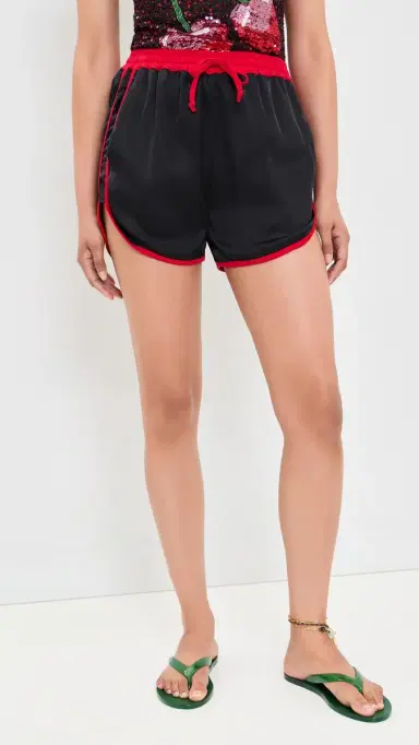 Leslie Amon Boxer Shorts Black and Red | Thumbnail 2