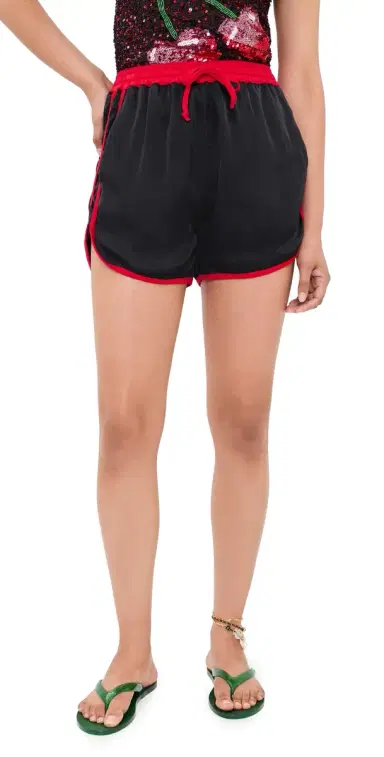 Leslie Amon Boxer Shorts Black and Red | Thumbnail 1