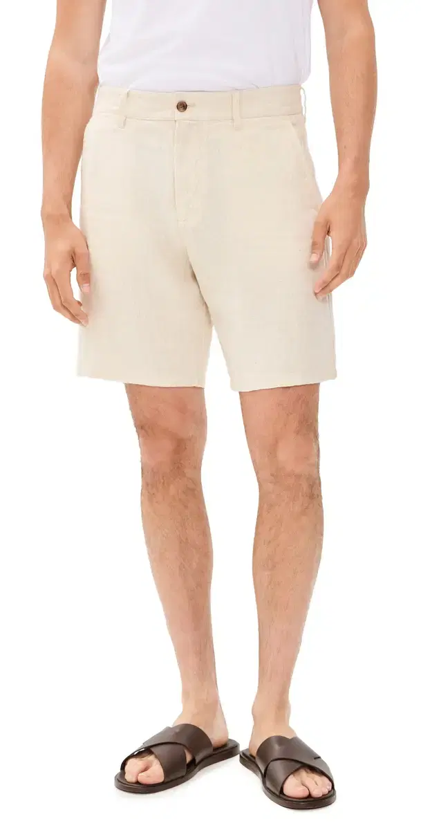 Aden Linen Shorts 9 Oat