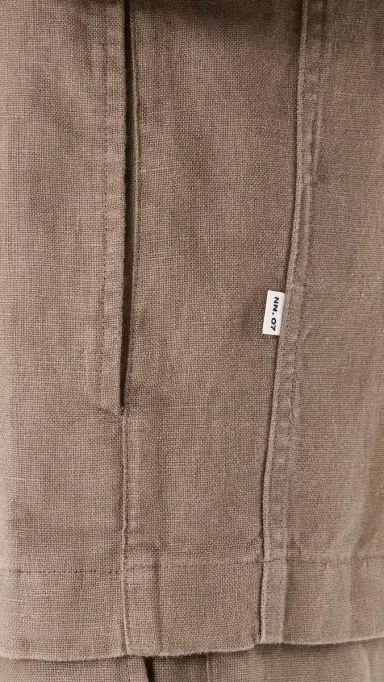 NN07 Alban Linen Zip Jacket Clay Mirage L | Thumbnail 6