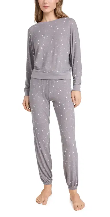 HONEYDEW Star Seeker Brushed Jersey ounge Set Castle Rock Stars | Thumbnail 1 HONEYDEW Star Seeker Brushed Jersey ounge Set Castle Rock Stars | Thumbnail 1