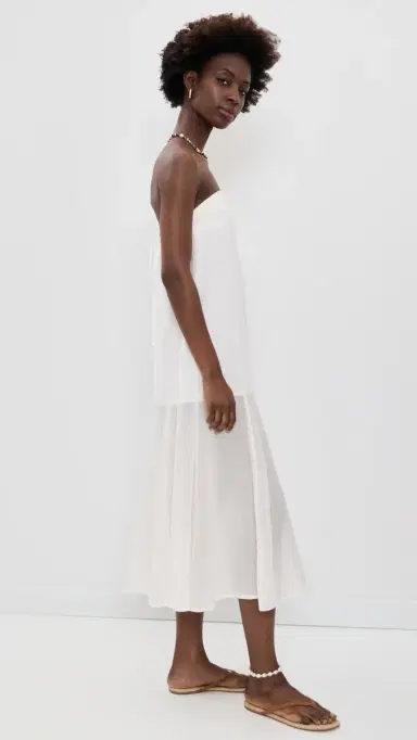 Free People Sabeen Tube Midi Dress Clean | Thumbnail 4