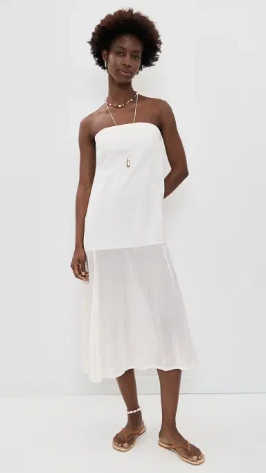 Free People Sabeen Tube Midi Dress Clean | Thumbnail 5