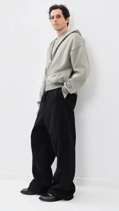 Fear of god Signature Classic Full Zip Hoodie Concrete Heather/Dark Concrete S | Thumbnail 2