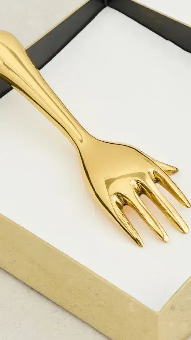 Jonathan Adler Eve Cocktail Napkin Holder Brass One Size | Thumbnail 5