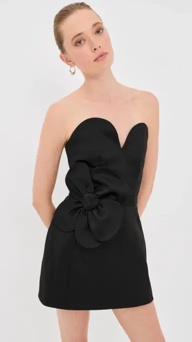 Marc Jacobs Satin Daisy Belted Dress Black 2 | Thumbnail 2 Marc Jacobs Satin Daisy Belted Dress Black 2 | Thumbnail 2