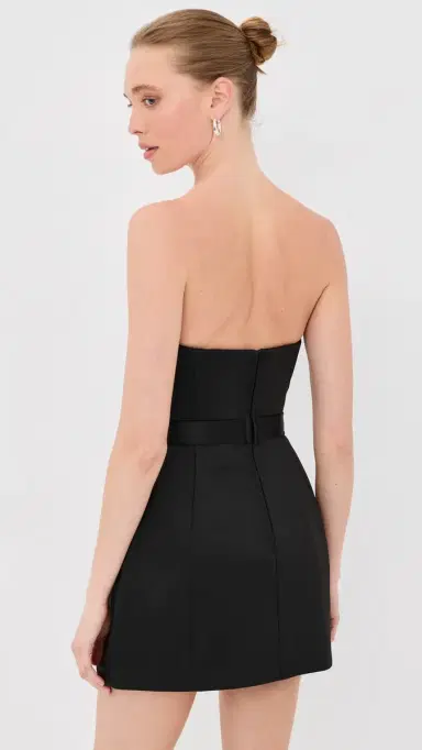 Marc Jacobs Satin Daisy Belted Dress Black 2 | Thumbnail 3 Marc Jacobs Satin Daisy Belted Dress Black 2 | Thumbnail 3