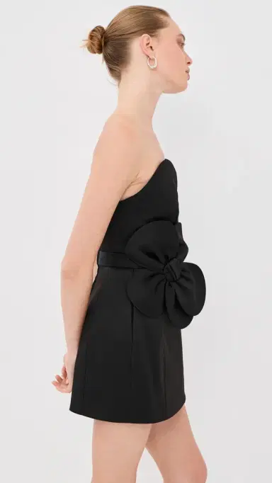 Marc Jacobs Satin Daisy Belted Dress Black 2 | Thumbnail 4 Marc Jacobs Satin Daisy Belted Dress Black 2 | Thumbnail 4