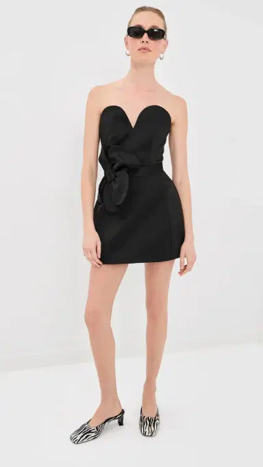 Marc Jacobs Satin Daisy Belted Dress Black 2 | Thumbnail 5 Marc Jacobs Satin Daisy Belted Dress Black 2 | Thumbnail 5