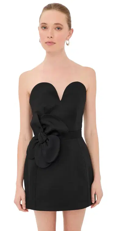 Marc Jacobs Satin Daisy Belted Dress Black 2 | Thumbnail 1 Marc Jacobs Satin Daisy Belted Dress Black 2 | Thumbnail 1