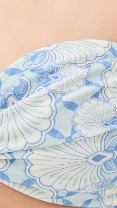 Shani Shemer Barbara Bikini Top Aqua hell Print | Thumbnail 6