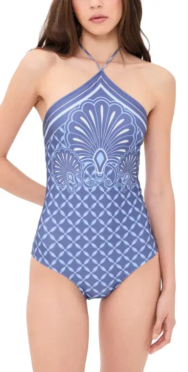 Shani Shemer Camilla One Piece Indigo Print | Thumbnail 1