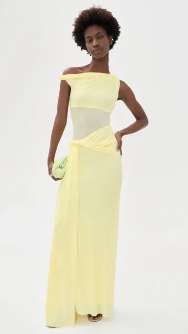 Misha The Sisal Mesh Dress Lemon S | Thumbnail 5 Misha The Sisal Mesh Dress Lemon S | Thumbnail 5
