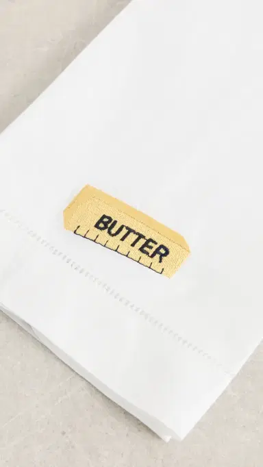 Abbode Butter Tea Towel White One Size | Thumbnail 3