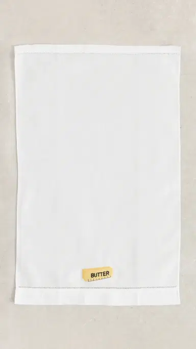 Abbode Butter Tea Towel White One Size | Thumbnail 4