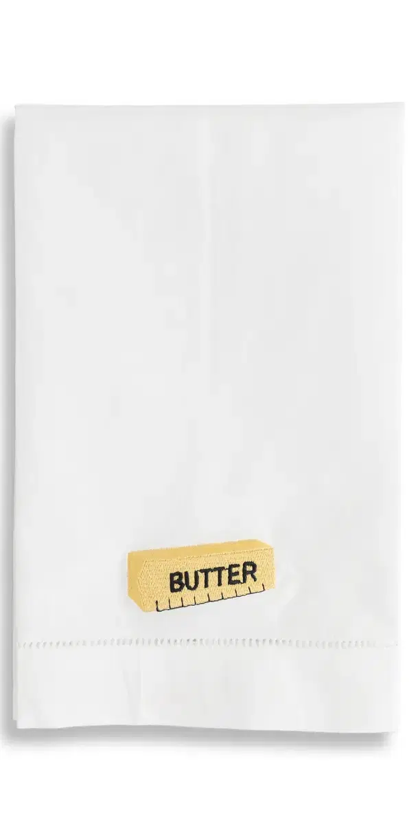 Abbode Butter Tea Towel White One Size