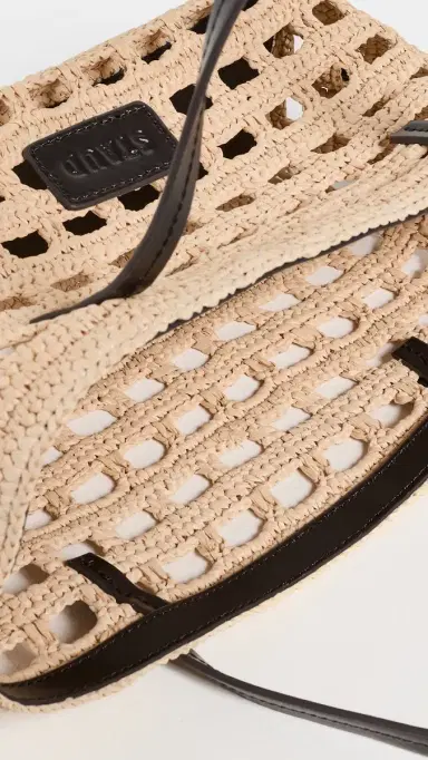 Staud Christos Mini Tote Raffia Crochet | Thumbnail 6