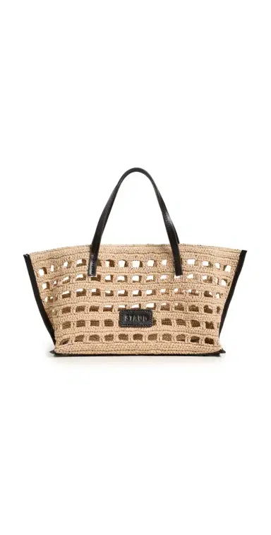 Staud Christos Mini Tote Raffia Crochet | Thumbnail 1