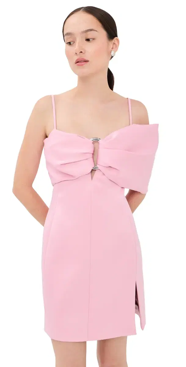 Marc Jacobs Satin Pop J Marc Bow Dress Ribbon Pink