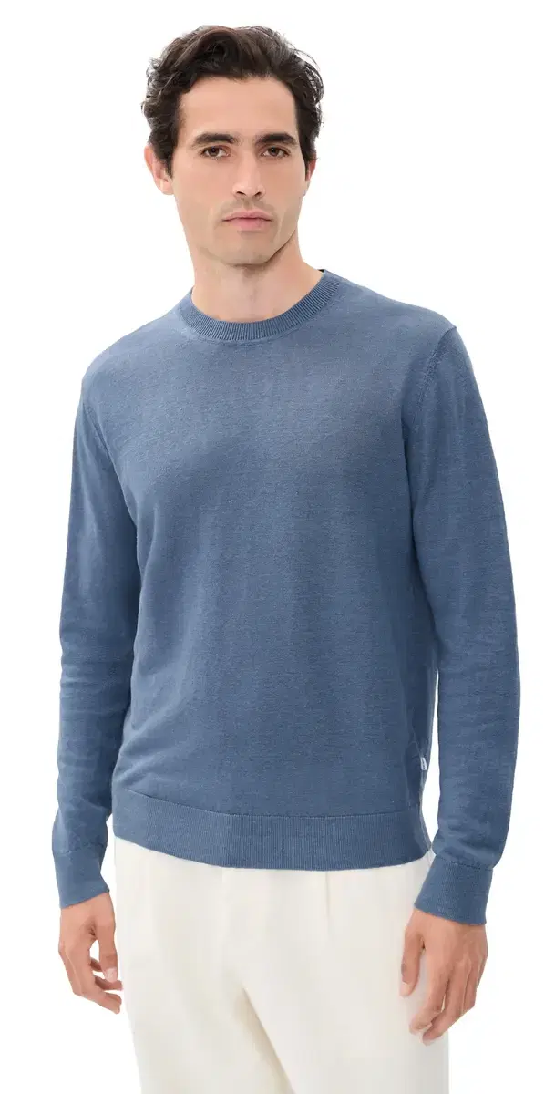 NN07 Ten Linen Sweater tone Blue