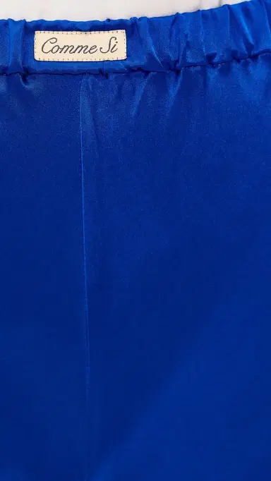 Comme Si Silk Bias Pants Blue | Thumbnail 6