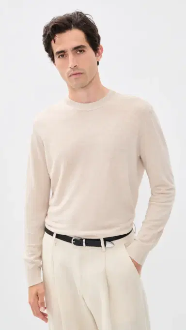 NN07 Ten Linen Sweater Oat | Thumbnail 2