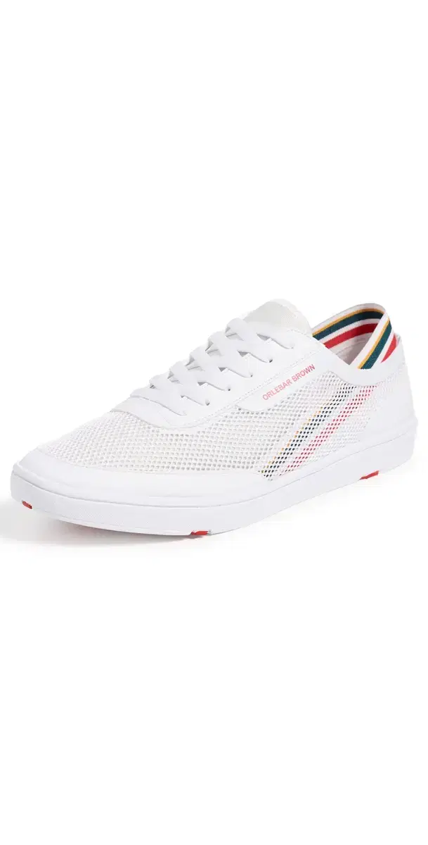 Larson OB Stripe You Can Swim In Sneakers White/Orange/Aquamarine