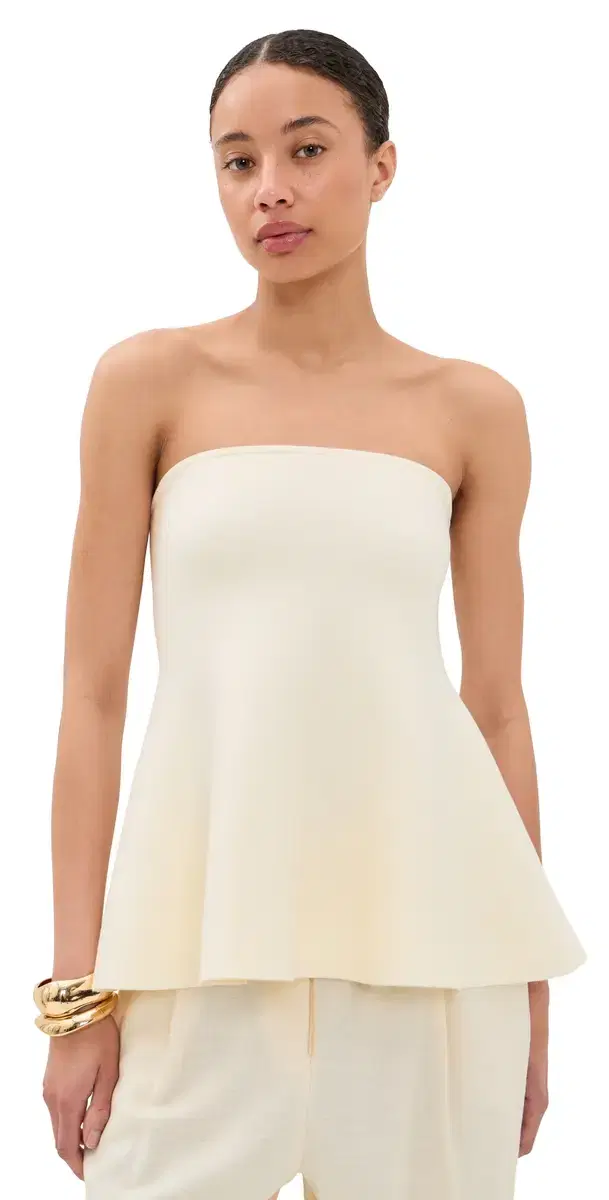 Amy Knitted Bandeau Peplem Top
