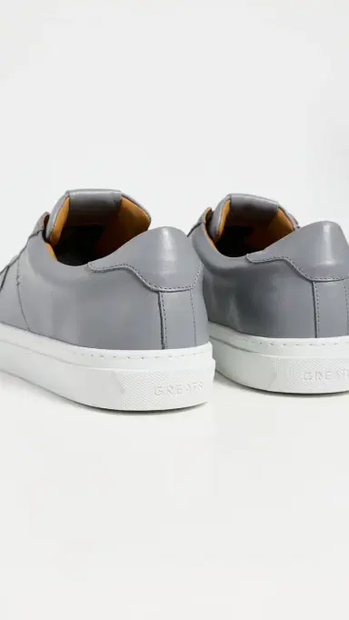 GREATS Royale 2.0 Leather Sneakers Ash Grey 8 | Thumbnail 3 GREATS Royale 2.0 Leather Sneakers Ash Grey 8 | Thumbnail 3