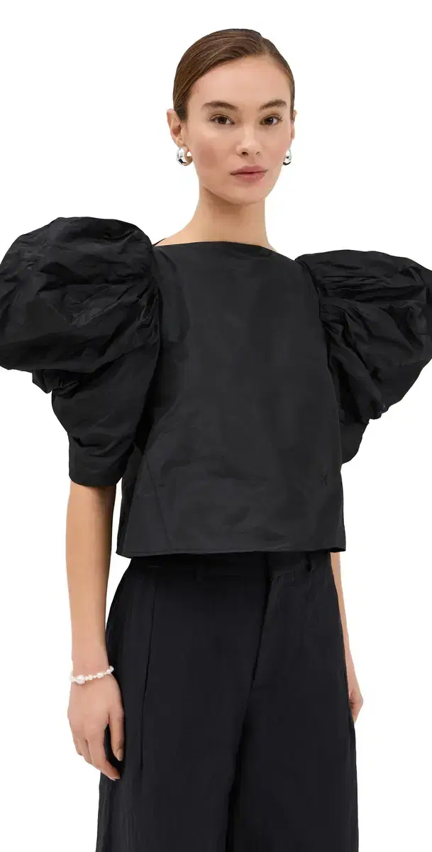 Lolita Silk Top Noir