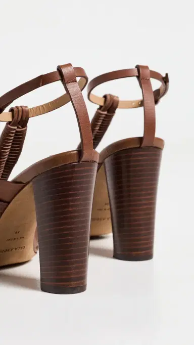 Ulla Johnson Aiko Macrame High Heels Chestnut | Thumbnail 4