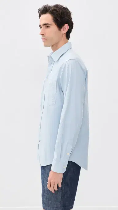NN07 Colby Cotton Utility Shirt Sky Mist S | Thumbnail 4 NN07 Colby Cotton Utility Shirt Sky Mist S | Thumbnail 4