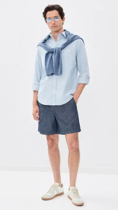 NN07 Colby Cotton Utility Shirt Sky Mist S | Thumbnail 5 NN07 Colby Cotton Utility Shirt Sky Mist S | Thumbnail 5