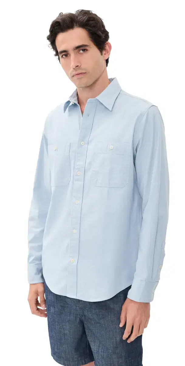 Colby Cotton Utility Shirt ky Mist