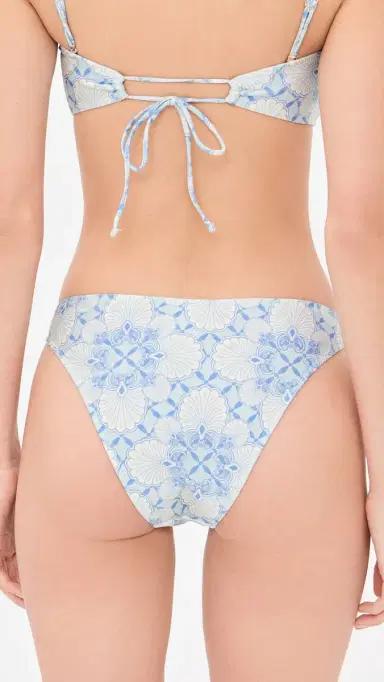 Shani Shemer Alma Bikini Bottoms Aqua hell Print | Thumbnail 3