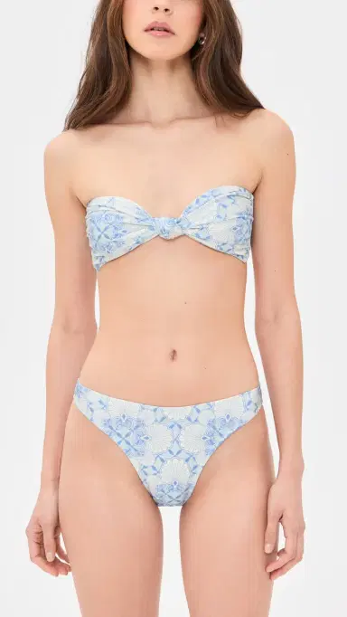 Shani Shemer Alma Bikini Bottoms Aqua hell Print | Thumbnail 4
