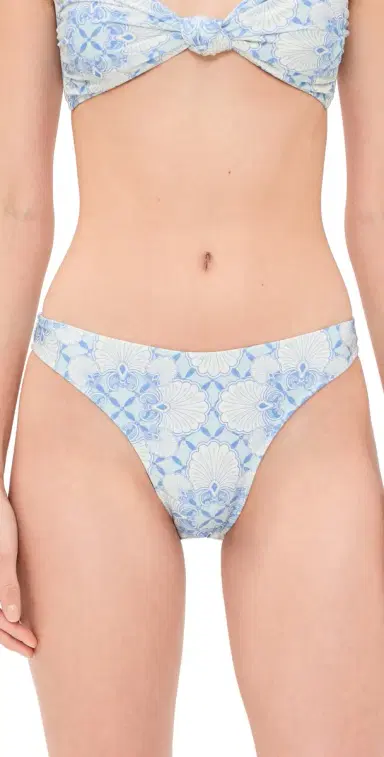 Shani Shemer Alma Bikini Bottoms Aqua hell Print | Thumbnail 1