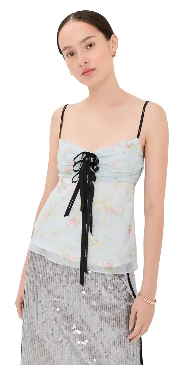 Blurred Floral Bow Top Blue ist ulti
