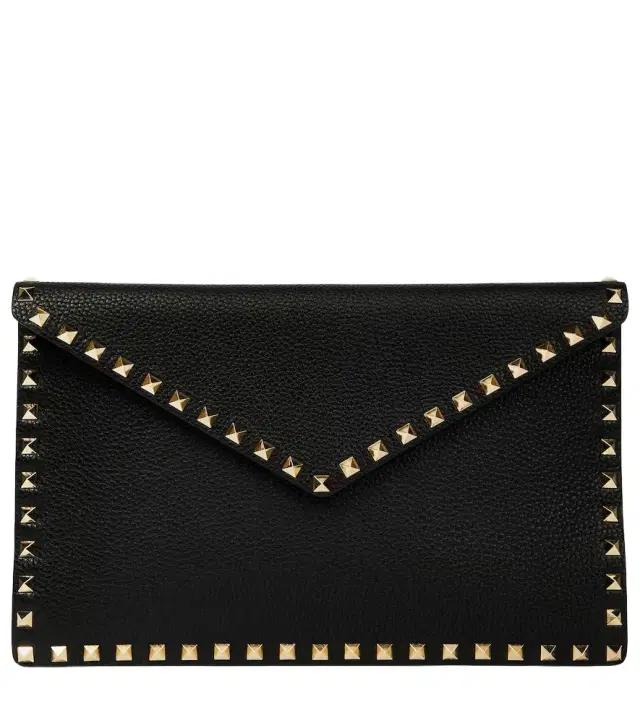 Valentino Garavani Rockstud leather clutch